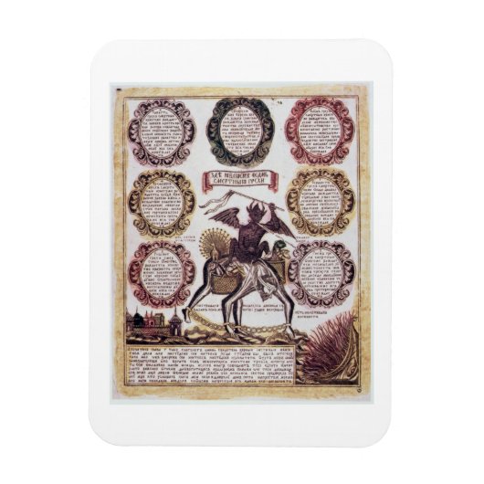 七つの大罪(版木、銅版、版画) マグネット (縦)