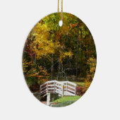 七つの泉の滝橋 I 紅葉の風景 セラミックオーナメント (右)