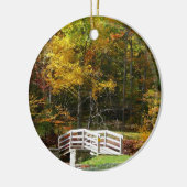 七つの泉の滝橋 I 紅葉の風景 セラミックオーナメント (左)