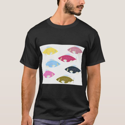 七つの海の七匹の魚 Tシャツ (正面)
