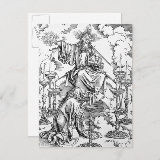 七つの燭台のビジョン ポストカード (正面/裏面)