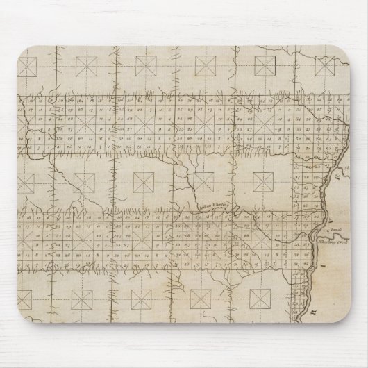 七つの町並みのプラット マウスパッド (正面)