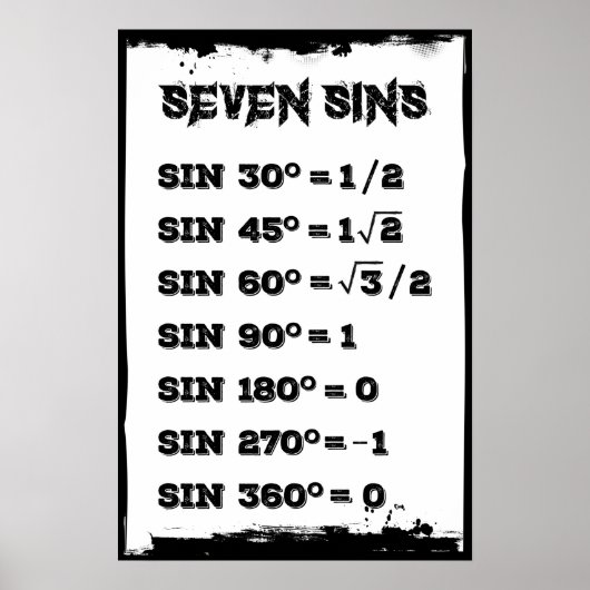 七つの罪 ポスター (正面)