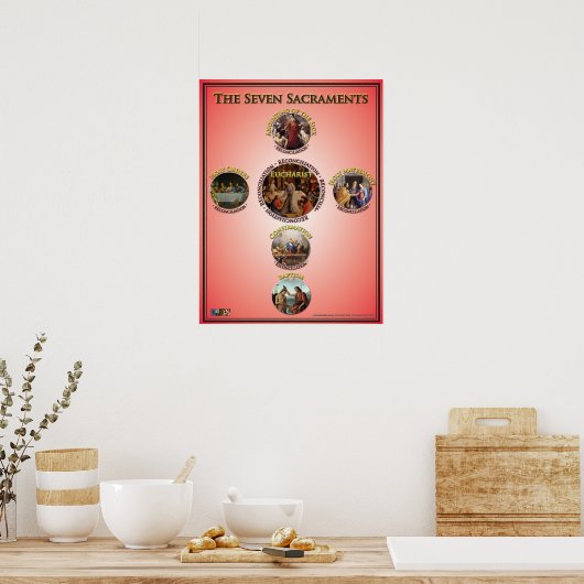 七つの聖餐式 ポスター (キッチン)