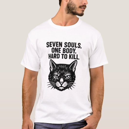 七つの魂 猫 Tシャツ (正面)
