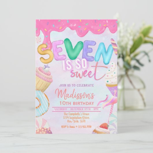 七は非常に甘い招待 招待状 (スタンド正面)