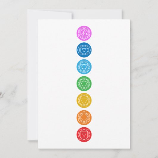 七チャクラ招待状 招待状 (正面)