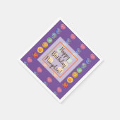 七チャクラ水彩画 スタンダードカクテルナプキン (角)