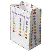 七チャクラ水彩画 ミディアムペーパーバッグ (裏面アングル)