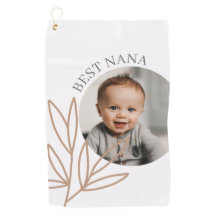 七モダン最高の名の母の日の写真ゴルフタオル