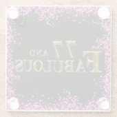 七七誕生日 ガラスコースター (裏面)