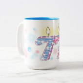 七七誕生日 ツートーンマグカップ (正面左)