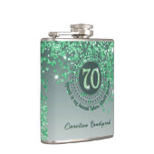 七万緑グリッター&飲酒引用文 フラスク (右)