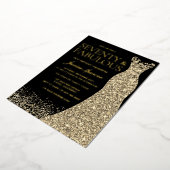 七万黄金箔70誕生日 箔招待状 (回転した状態)