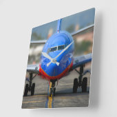 七三七エアライナー スクエア壁時計 (傾斜)