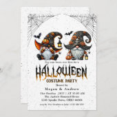 七人のこびとたちのハロウィーン 招待状 (正面/裏面)