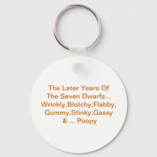 七人のこびとたちの晩年 – Keychain キーホルダー (正面)