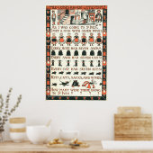 七人の妻のポスターを持った男に出会った ポスター (キッチン)