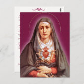 七人の悲しみは賛美ヴァージン・メアリー ポストカード (正面/裏面)