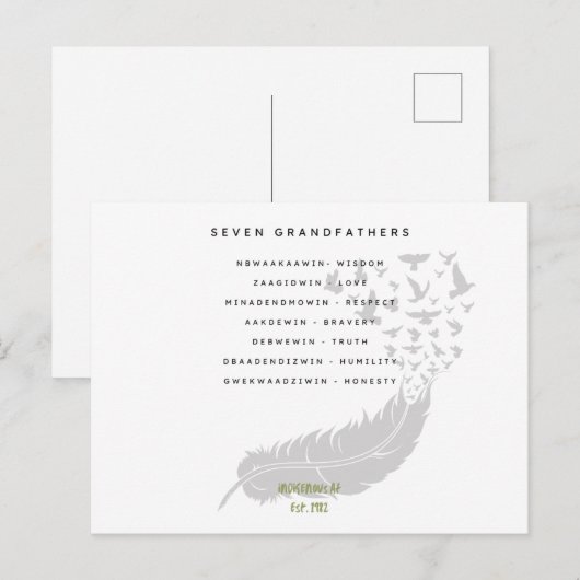 七人の祖先 ポストカード (正面/裏面)