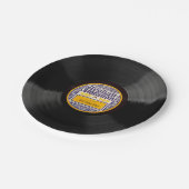 七八ビニパーソナライズされたールレコードデザイン紙プレート ペーパープレート (アングル)