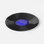 七八ビニパーソナライズされたールレコードデザイン紙プレート ペーパープレート (アングル)