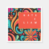 七十の鮮やかスタイル スタンダードカクテルナプキン (正面)