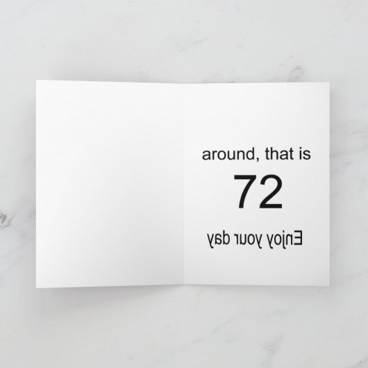 七十二歳 カード (内部)