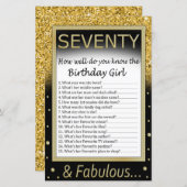 七十歳の誕生日の女の子を知ってるか (正面/裏面)
