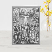 七大天使(M 034;版木、銅版、版画) カード (黄色い花)