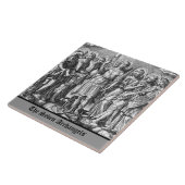 七大天使(M 034;版木、銅版、版画) タイル (側面)