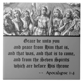 七大天使(M 034;版木、銅版、版画) タイル