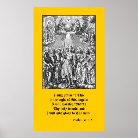 七大天使(M 034;版木、銅版、版画) ポスター (正面)