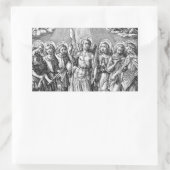 七大天使(M 034;版木、銅版、版画) 長方形シール (バッグ)