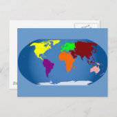 七大陸の色 ポストカード (正面/裏面)