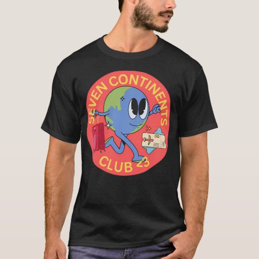 七大陸クラブのカートゥーン Tシャツ (正面)