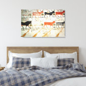 七天牛と神聖な牛 キャンバスプリント (インサイチュ (寝室))