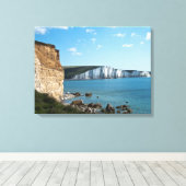 七姉妹のストレッチされたキャンバス印刷 キャンバスプリント (インサイチュ (ウッドフロア))