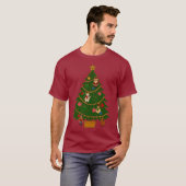 七宝焼きアート クリスマスツリー キャラクター オーナメント Tシャツ (正面フル)