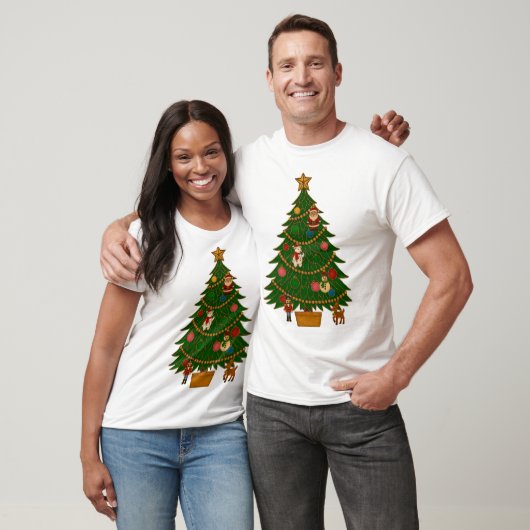 七宝焼きアート クリスマスツリー キャラクター オーナメント Tシャツ (ユニセックス)