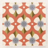 七宝花茶 ガラスコースター (正面)