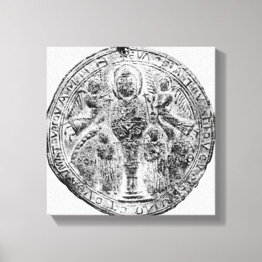 七宝飾のメダリオン キャンバスプリント (正面)