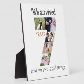 七年結婚記念日 フォトプラーク (側面)