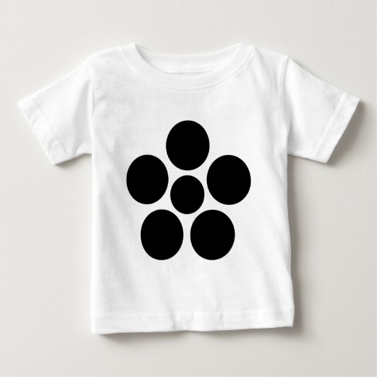 七日市前田家梅鉢 ベビーTシャツ (正面)