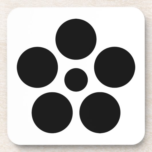 七日市星梅鉢 コースター (正面)