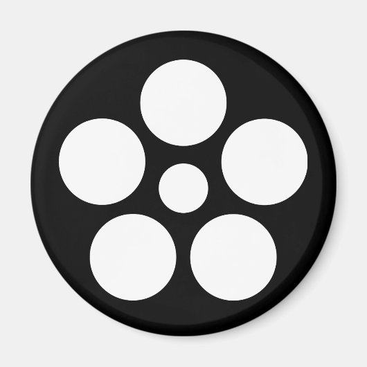 七日市星梅鉢 マグネット (正面)