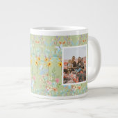 七最高の菜ワイルドフラワー水彩写真母の日 ジャンボコーヒーマグカップ (正面右)