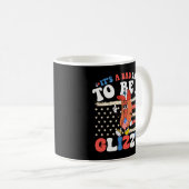 七月の四日は目が回おもしろいらない コーヒーマグカップ (正面右)