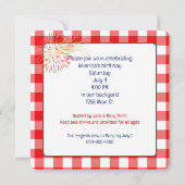 七月の四日 招待状 (裏面)