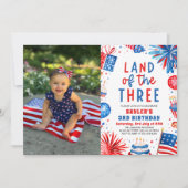 七月三日の三四日の国 招待状 (正面)